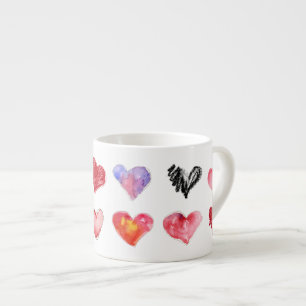 Tasse Expresso 12 Artsy-4 Coeurs d'Amour Espresso Mug