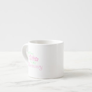 Tasse Expresso 1ère Fleurs roses Mommy Cadeaux