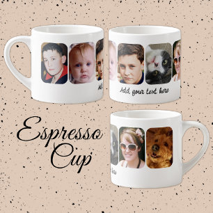 Tasse Expresso 6 collage photo ajouter du texte blanc