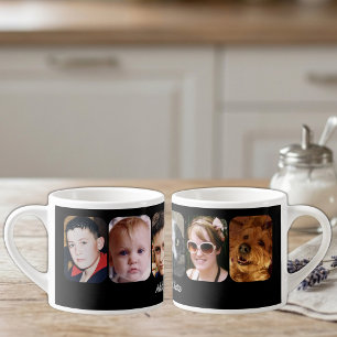 Tasse Expresso 6 collage photo ajouter du texte noir