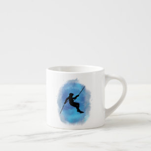 Tasse Expresso Abseiling Watercolor Rappelling Mountain Climat
