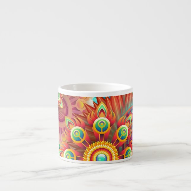 Tasse Expresso Abstrait dynamique (Devant)