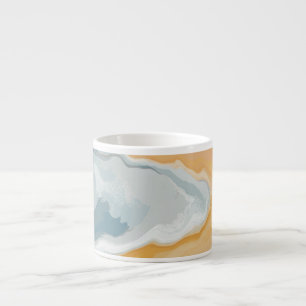 Tasse Expresso Abstrait Pastel Paint Édition Été Café Mug