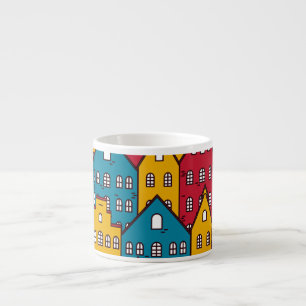 Tasse Expresso Abstrait urbain : motif urbain vintage