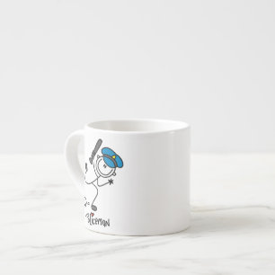 Tasse Expresso Agent de police en bonhomme allumette de base