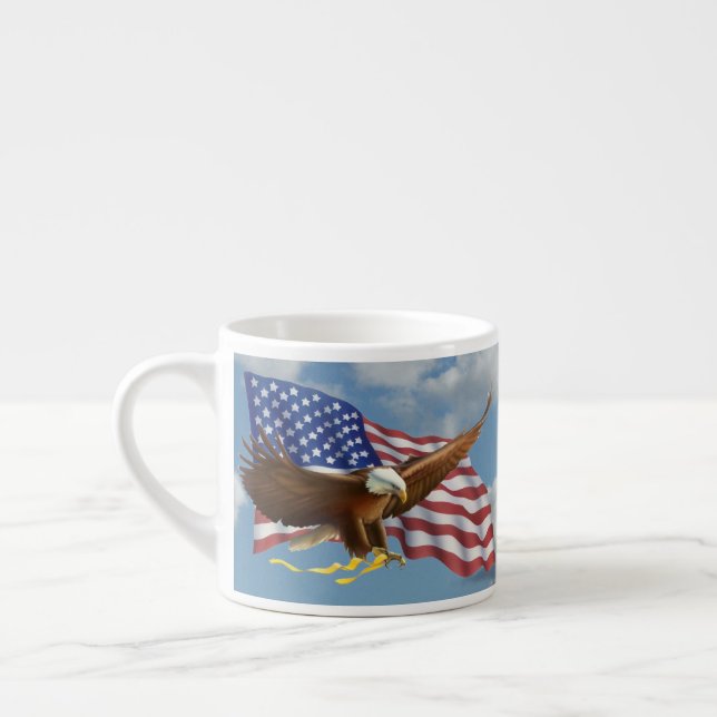 Tasse Expresso Aigle à tête blanche américaine (Gauche)