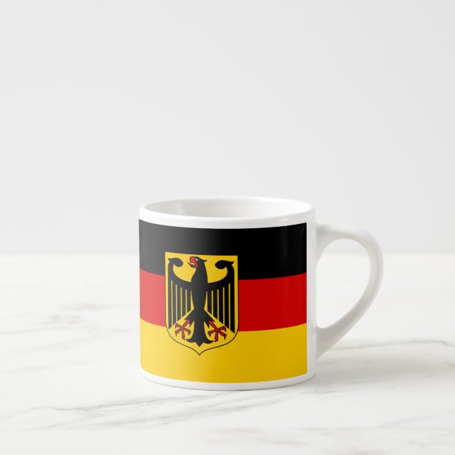 Tasse Expresso Allemagne Nationale Drapeau Patriotique (Droite)