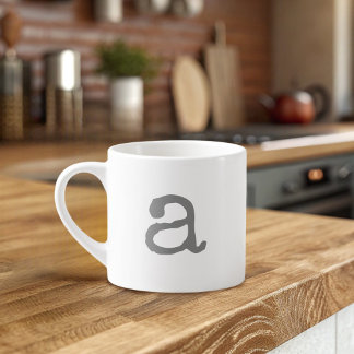 Tasse Expresso Alphabet Dons Petit Monogramme Espresso Mug