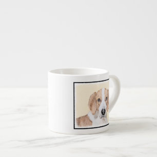 Tasse Expresso American Foxhound Painting - Joli art original chi