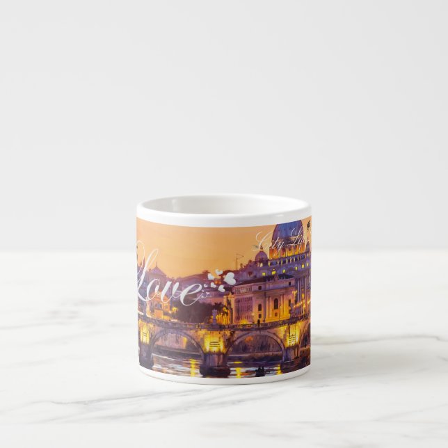 Tasse Expresso Amour à Rome Espresso Mug (Devant)