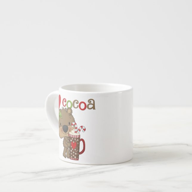 Tasse Expresso Amour de cacao d'ours de fille (Devant gauche)