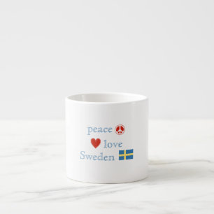 Tasse Expresso Amour et la Suède de paix