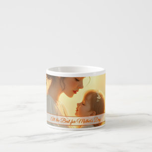 Tasse Expresso Amour maternel tendre dans la lumière florissante