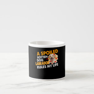Tasse Expresso Amoureux des chiens Spoten Labrador Rules Ma vie