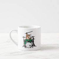 Amusant Chat Jouer Des Tambours, Batteur À Chat, D