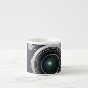 Tasse Expresso Ancien appareil photo noir