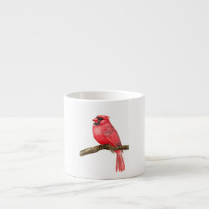 Tasse Expresso Aquarelle cardinale