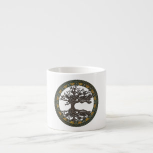 Tasse Expresso Arbre de vie celtique [Yggdrasil]