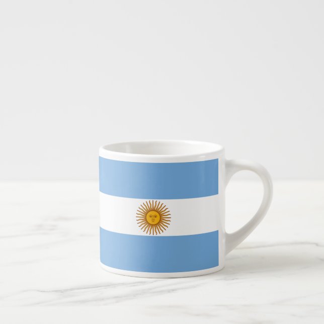 Tasse Expresso Argentine Nationale Drapeau Patriotique (Droite)