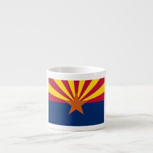 Tasse Expresso Arizona Drapeau : Réglage de Star Sun, État du cui