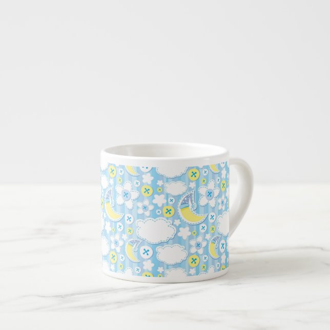 Tasse Expresso arrière - plan d'enfant (Devant droit)