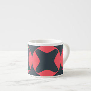Tasse Expresso Art géométrique vif, vivant, simple et abstrait