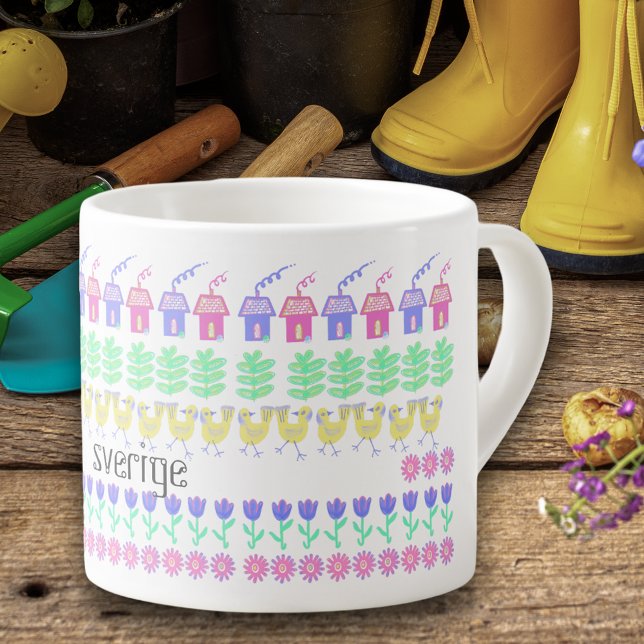Tasse Expresso Art populaire suédois (Créateur téléchargé)