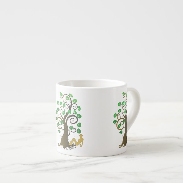 Tasse Expresso Assis sous l'arbre (Devant droit)