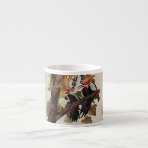 Tasse Expresso Audubon Peinture d'Oiseaux Pic Pilé