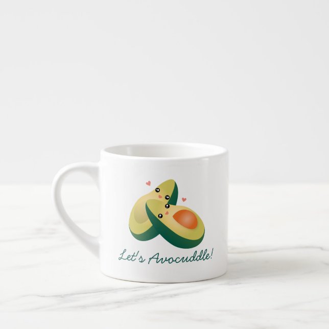 Tasse Expresso Avocuddle Funny mignon Avocados Humour de jeu de m (Gauche)