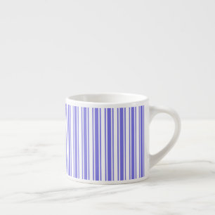 Tasse Expresso Bandes de bonbons bleu et blanc