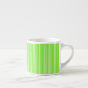 Tasse Expresso Bandes de bonbons vert citron