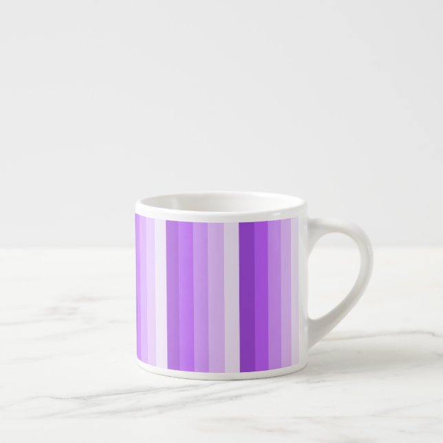 Tasse Expresso Bandes d'ombre pourpres (Droite)