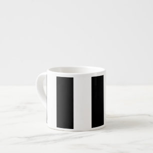Tasse Expresso Bandes noires et blanches, Motif rayé, Lignes