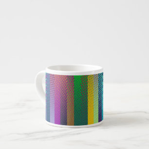 Tasse Expresso Bandes pointillées Motif couleur + vos idées