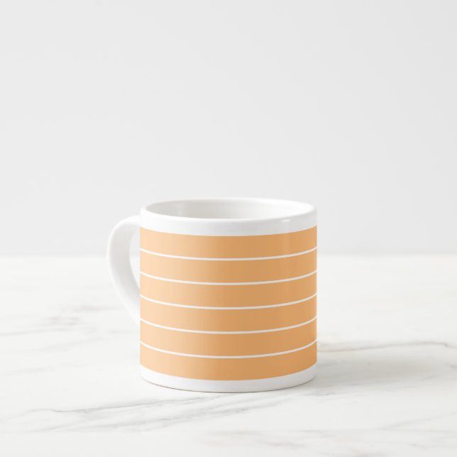 Tasse Expresso bandes tangerines PETITES COUPES ESPRESSO 6Oz (Devant gauche)