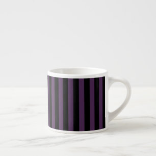 Tasse Expresso Bandes violettes foncées et noires