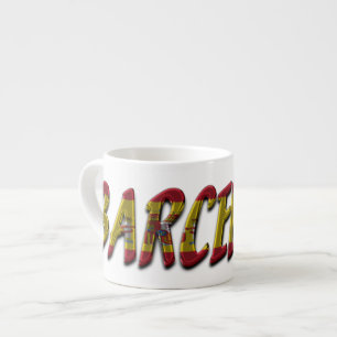 Tasse Expresso Barcelone Espagne Drapeau espagnol couleurs Typogr