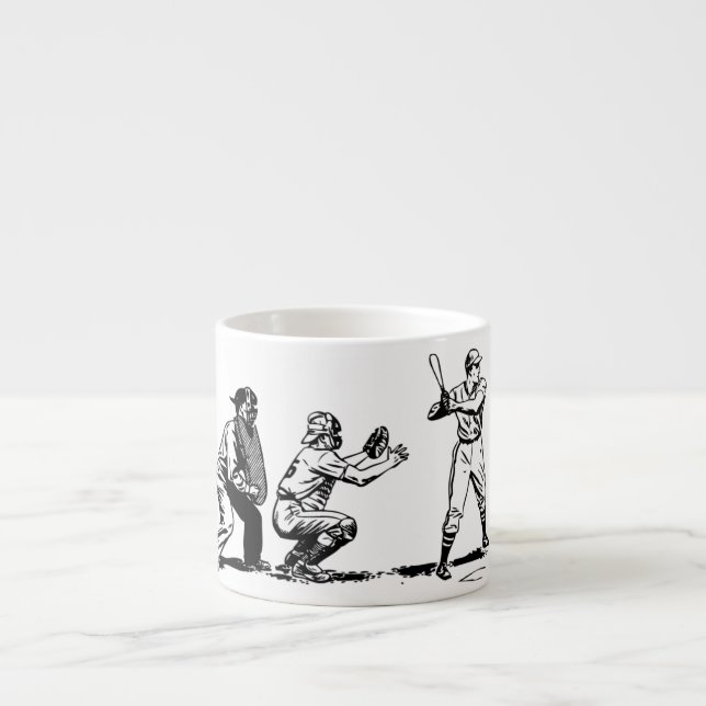 Tasse Expresso baseball vintage  (Devant)