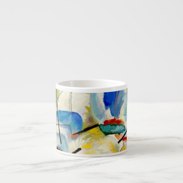 Tasse Expresso Bataille maritime de Kandinsky 1913 (Devant)