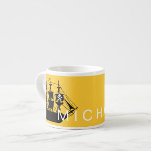 Tasse Expresso Bateau pirate personnalisé Mug de l'enfant