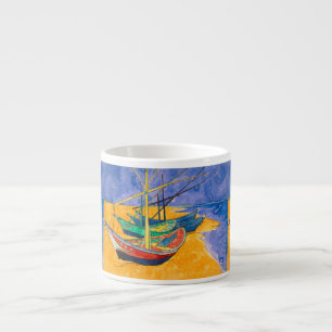 Tasse Expresso Bateaux de Van Gogh Impressionnisme Plage