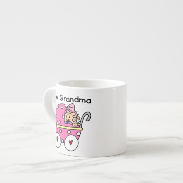 Tasse Expresso Bébé Fille Nouveau grand-mère Cadeaux (Devant gauche)