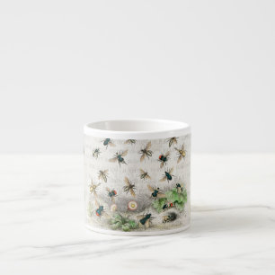 Tasse Expresso Bee Honey Travailleur Queen Bees Antique