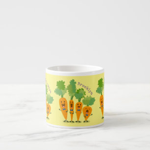 Tasse Expresso Belle illustration du quatuor de carottes à carott