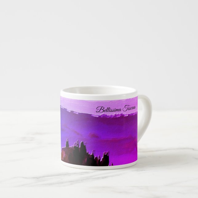 Tasse Expresso *~* Bellissima Toscane Langue Italienne Toscane (Devant droit)
