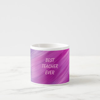 Tasse Expresso Best Teacher Ever Pastel Swirl