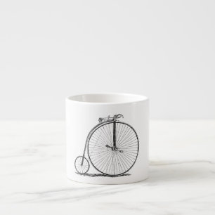 Tasse Expresso Bicyclette à grande roue Penny Farthing