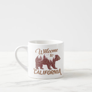 Tasse Expresso Bienvenue à California Bear Forest