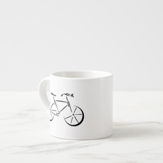 Tasse Expresso Black bicycle (Devant gauche)